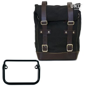 Alforja lateral canvas + frame r18 para tubo de escape recto