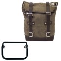 Bolsa lateral en serraje + chasis r18 para tubo de escape recto