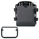 Portabolsa de aluminio con frontal ajustable de hypalon y enganche rápido + marco