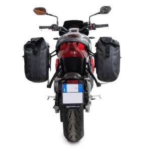 Alforja lateral khali tpu + subchasis izquierdo triumph trident 660