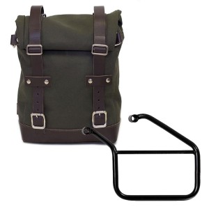 Maleta lateral canvas + subchasis izquierdo triumph trident 660