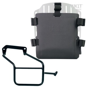 Portabolsa de aluminio con frontal ajustable de hypalon y enganche rápido + marco