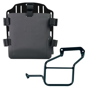 Portabolsa de aluminio con frontal ajustable de hypalon y enganche rápido + marco