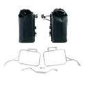 Dos bolsas laterales khali en tpu 35l - 45l + par de placas de aluminio con marcos aprilia tuareg 660
