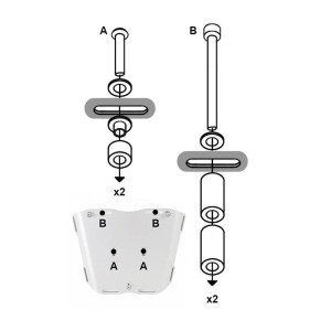 Kit de montaje para topcase atlas atl3 - al5 en r 1200 gs lc - r 1250 gs