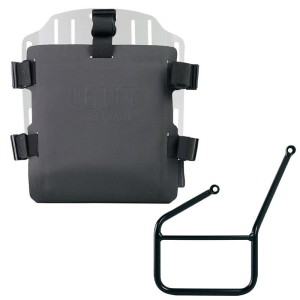 Portabolsa de aluminio con frontal ajustable de hypalon y enganche rápido + marco