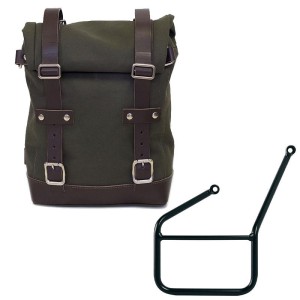 Alforja lateral canvas + subchasis ktm izquierdo