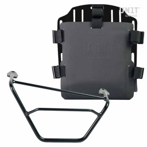 Portabolsas de aluminio con frontal regulable en hypalon y enganche rápido + marco derecho