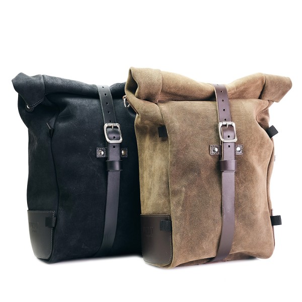 Bolso lateral pure en piel de corteza