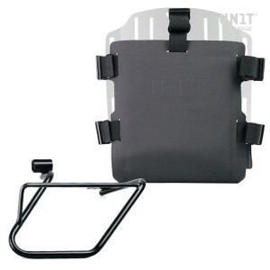 Portabolsa de aluminio con frontal ajustable de hypalon y enganche rápido + marco