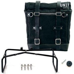 Alforja lateral scram en canvas 22l-30l + subchasis double ninet