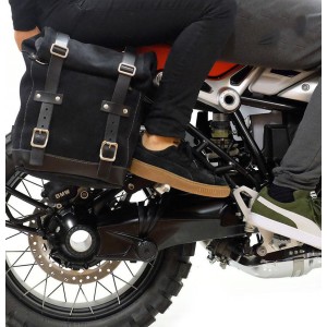 Alforja lateral scram en canvas 22l-30l + ninet simétrica double frame