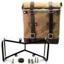 Alforja lateral scram en canvas 22l-30l + ninet simétrica double frame
