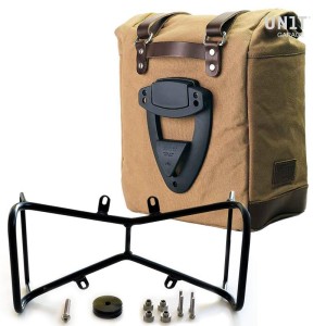 Alforja lateral scram en canvas 22l-30l + ninet simétrica double frame