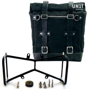 Alforja lateral scram en canvas 22l-30l + ninet simétrica double frame