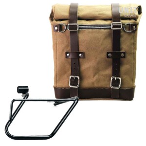 Alforja lateral scram en canvas 22l-30l + marco derecho bmw ce 04