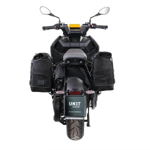 Alforja lateral scram en canvas 22l-30l + marco izquierdo bmw ce 04