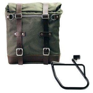 Alforja lateral scram en canvas 22l-30l + marco izquierdo bmw ce 04