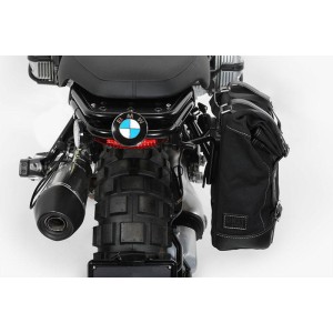 Alforja lateral scram en lona 22l-30l + subchasis derecho bmw gs 850/1100/1150 y adv