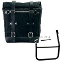 Alforja lateral scram en lona 22l-30l + bastidor izquierdo caballero