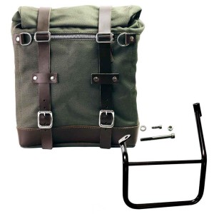 Alforja lateral scram en lona 22l-30l + bastidor izquierdo caballero