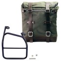 Alforja lateral scram en lona 22l-30l + subchasis derecho ducati scrambler 1100
