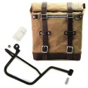 Alforja lateral scram en canvas 22l-30l + subchasis derecho guzzi v7