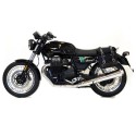 Alforja lateral scram en canvas 22l-30l + subchasis izquierdo guzzi v7