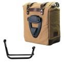 Alforja lateral scram en canvas 22l-30l + subchasis derecho guzzi v85 tt