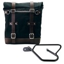 Alforja lateral scram en canvas 22l-30l + subchasis bobber guzzi v9 izquierdo