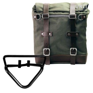 Alforja lateral scram canvas 22l-30l + subchasis derecho husqvarna 401 (2020 en adelante)