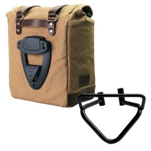 Alforja lateral scram canvas 22l-30l + subchasis izquierdo husqvarna 401 (2020 hasta ahora)