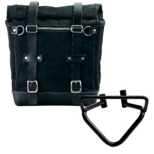 Alforja lateral scram canvas 22l-30l + subchasis izquierdo husqvarna 401 (2020 hasta ahora)