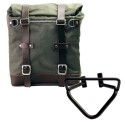 Alforja lateral scram canvas 22l-30l + subchasis izquierdo husqvarna 401 (2020 hasta ahora)