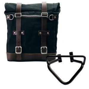 Alforja lateral scram canvas 22l-30l + subchasis izquierdo husqvarna 401 (2020 hasta ahora)