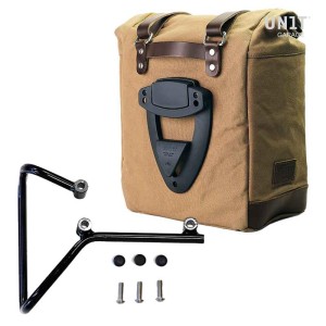 Alforja lateral scram en canvas 22l-30l + marco husqvarna svartpilen 701