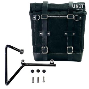 Alforja lateral scram en canvas 22l-30l + marco husqvarna svartpilen 701