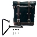 Alforja lateral scram en canvas 22l-30l + marco husqvarna svartpilen 701
