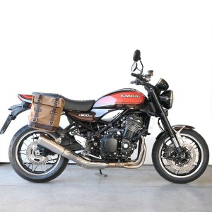 Bolsa lateral scram en canvas 22l-30l + bastidor kawasaki z650rs - z900rs derecha