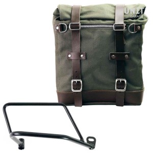 Bolsa lateral scram en canvas 22l-30l + bastidor kawasaki z650rs - z900rs derecha