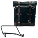 Bolsa lateral scram en canvas 22l-30l + bastidor kawasaki z650rs - z900rs derecha