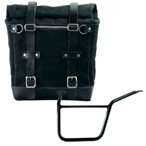 Alforja lateral scram en lona 22l-30l + subchasis pan america 1250 izquierdo