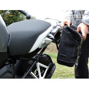 Alforja lateral scram en lona 22l-30l + subchasis izquierdo r1200 gs lc