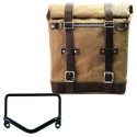 Alforja lateral scram 22l-30l en lona + marco r18 para escape fishtail
