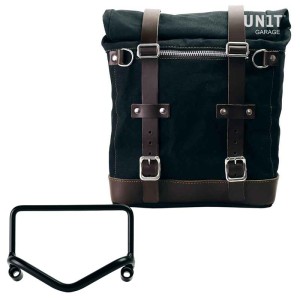 Alforja lateral scram 22l-30l en lona + marco r18 para escape fishtail