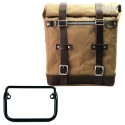 Sidebag scram en lona 22l-30l + chasis r18 para tubo de escape recto