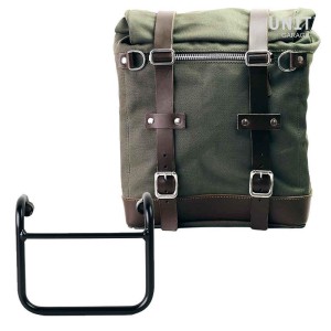 Sidebag scram en lona 22l-30l + chasis r18 para tubo de escape recto
