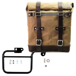 Alforja lateral scram en lona 22l-30l + subchasis serie k