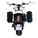Alforja lateral scram canvas 22l-30l + subchasis izquierdo sportster s 1250
