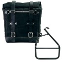 Alforja lateral scram canvas 22l-30l + subchasis izquierdo sportster s 1250